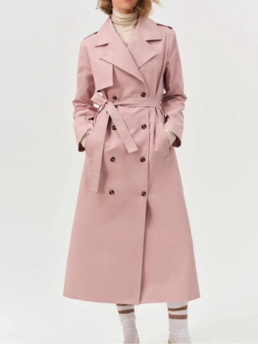 Pink trench